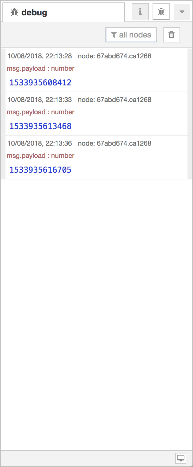 调试消息侧边栏